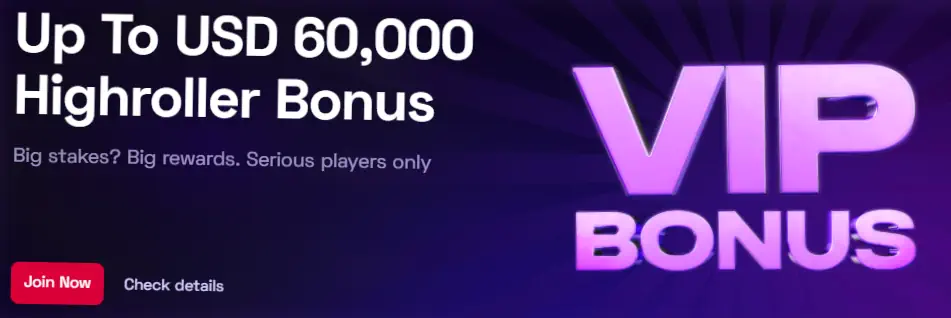 Oferta bonusowa VIP highroller Ybets do 60 000 USD